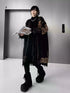 Frayed Leopard Patch Knit Cardigan